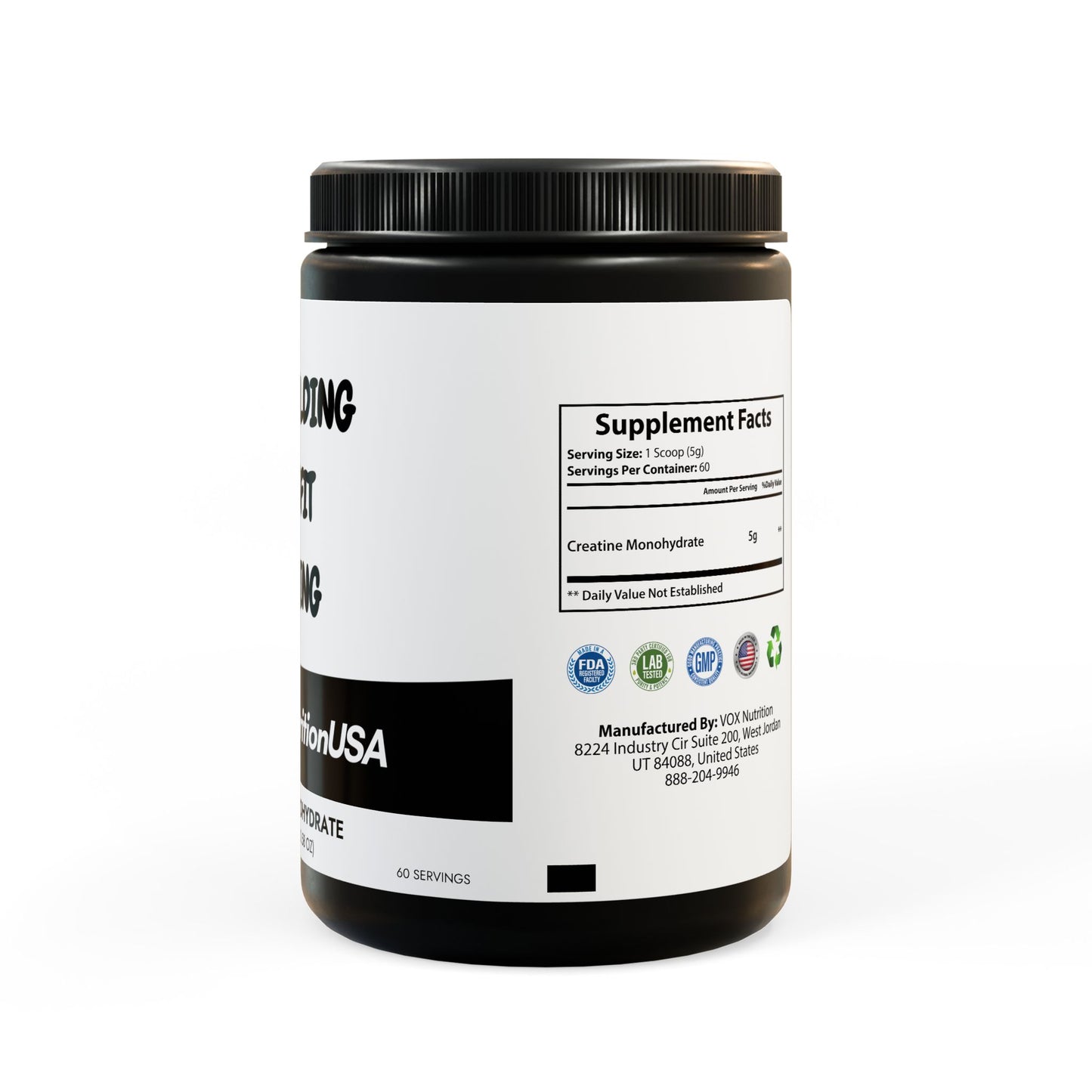 Premium Creatine Monohydrate Supplement - 300g (10.58oz) for Enhanced Athletic Performance