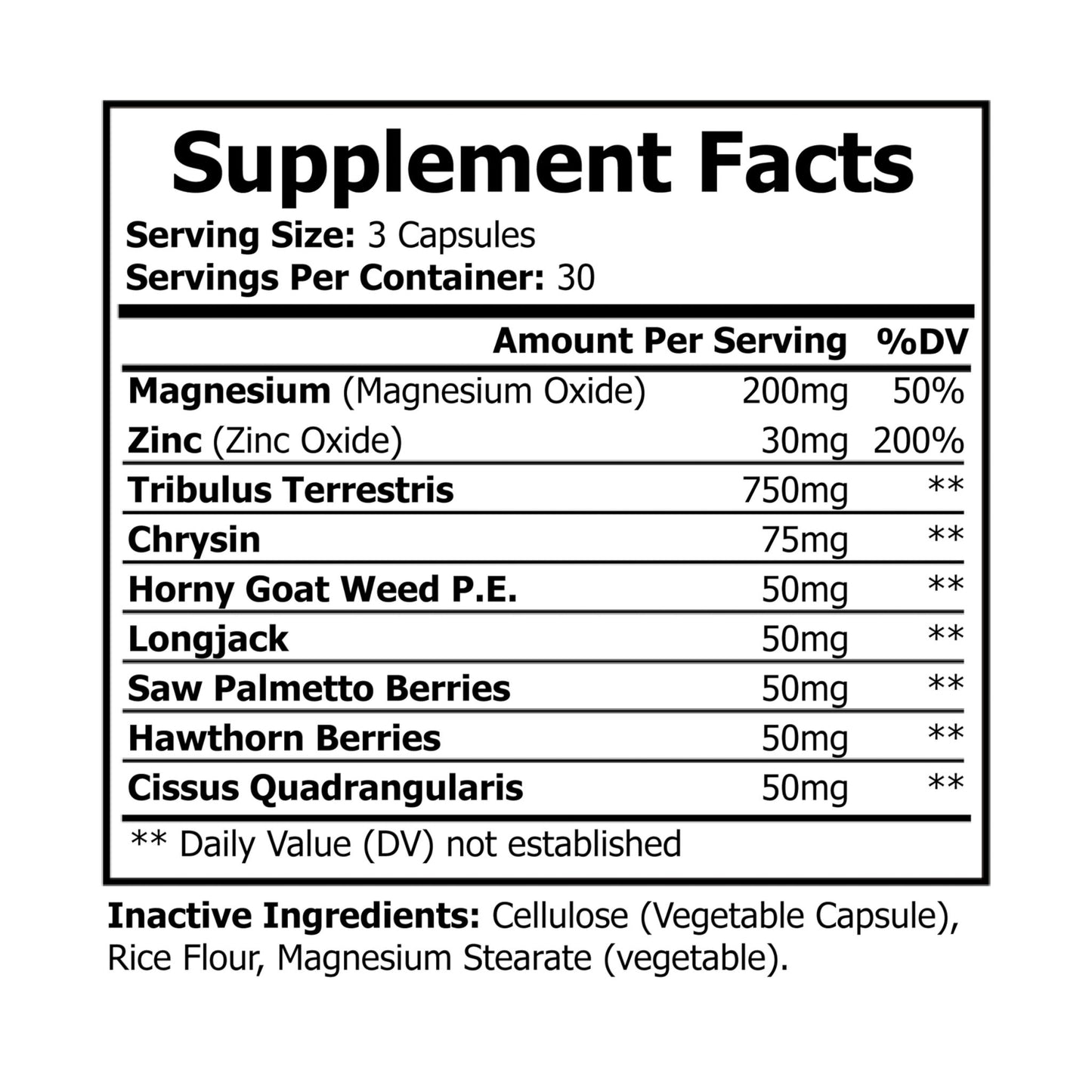 Premium Magnesium Zinc Supplement - 90 Capsules for Enhanced Athletic Performance