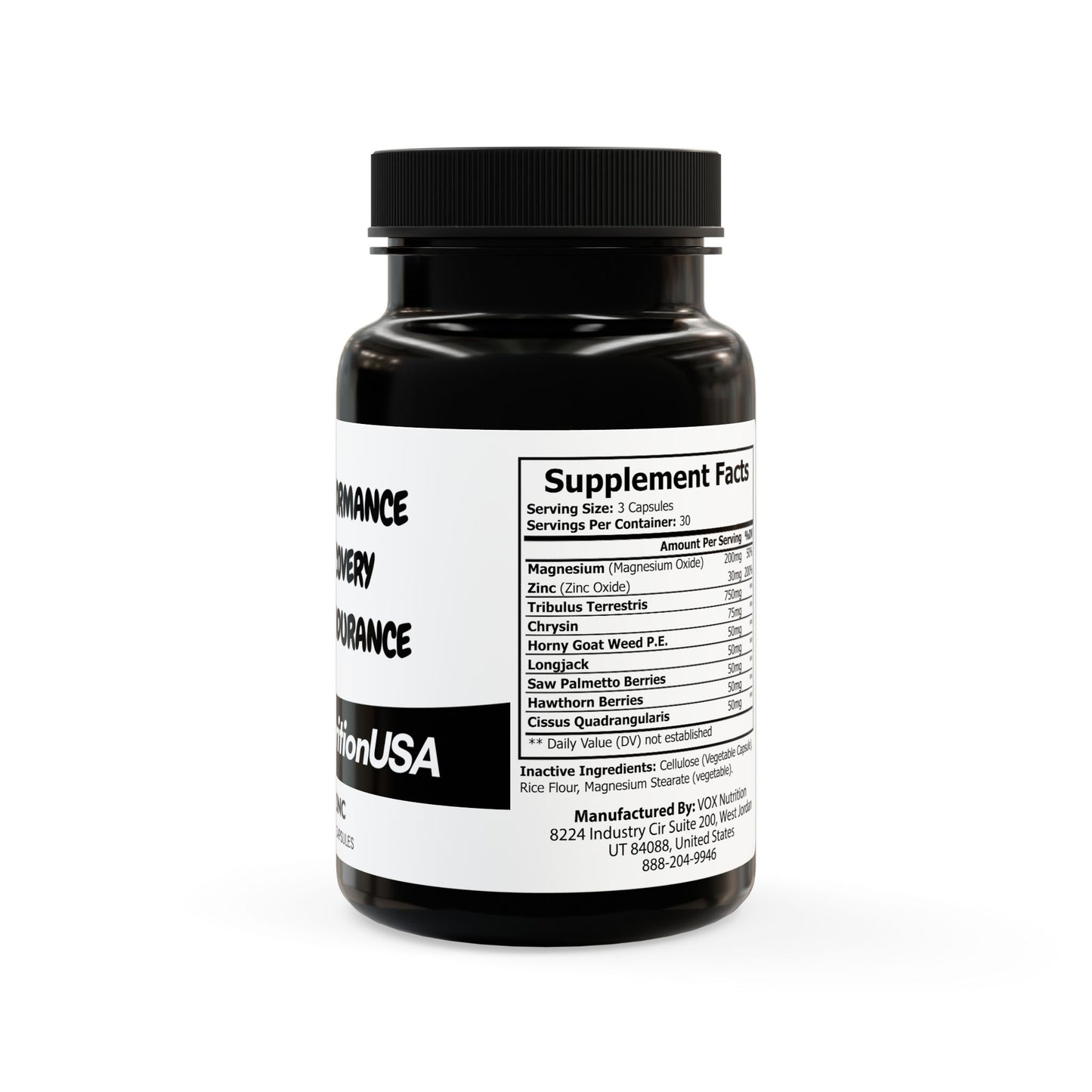 Premium Magnesium Zinc Supplement - 90 Capsules for Enhanced Athletic Performance