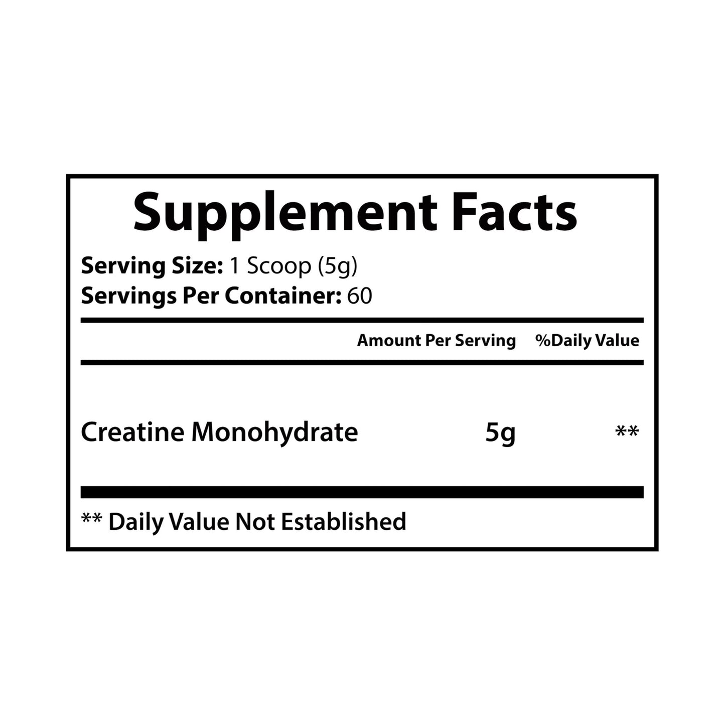 Premium Creatine Monohydrate Supplement - 300g (10.58oz) for Enhanced Athletic Performance