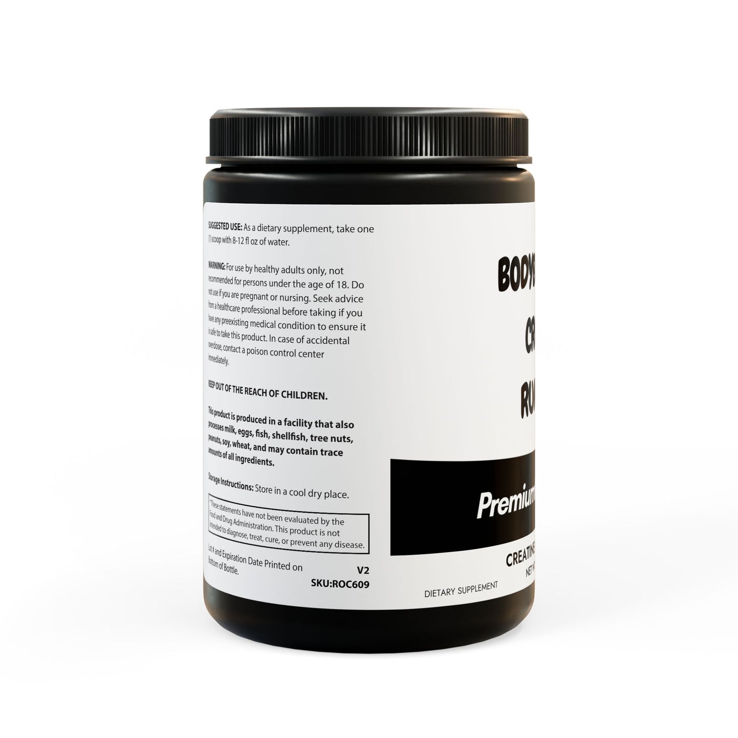 Premium Creatine Monohydrate Supplement - 300g (10.58oz) for Enhanced Athletic Performance