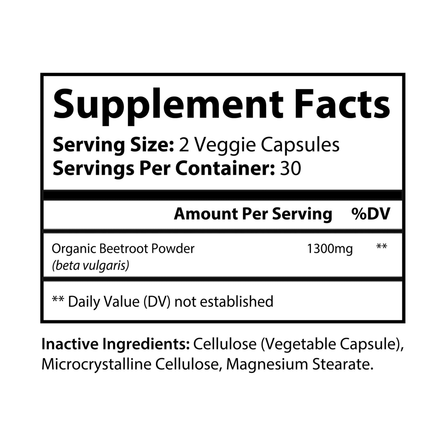 Organic Beetroot Supplement - 60 Capsules for Enhanced Exercise Performance